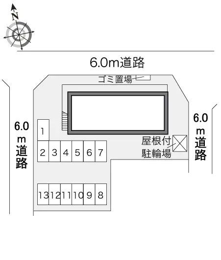 ★手数料０円★岩沼市たけくま１丁目　月極駐車場（LP）